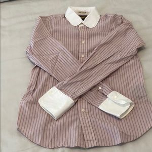 Rugby Ralph Lauren pink button-up top